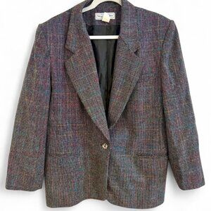 Vintage Plaid Blazer